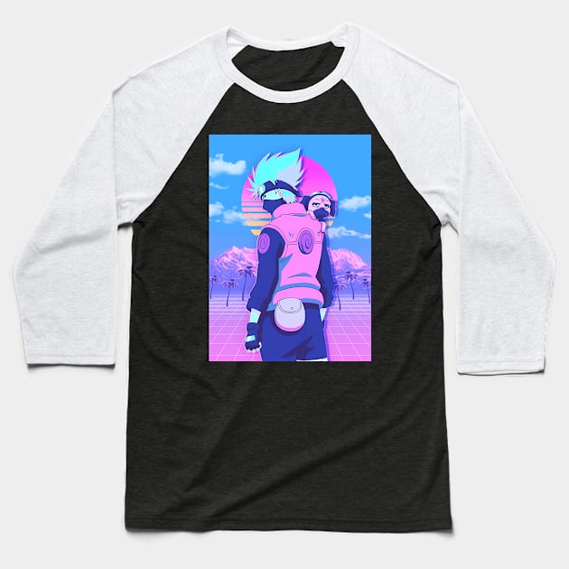 vaporwave of kakashi Baseball T-Shirt by San Creative